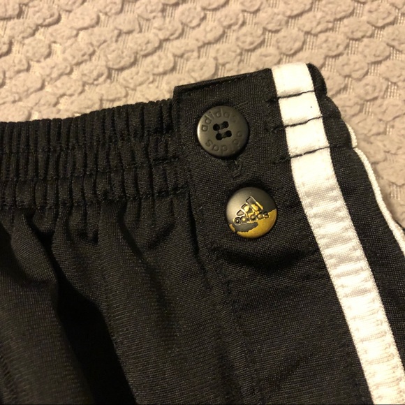 Adidas Vintage Black Rip Away Athletic Track Pants - Picture 5 of 9